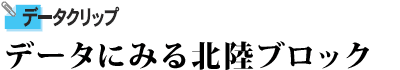 データにみる北陸ブロック