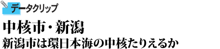 新潟市は環日本海の中核たりえるか